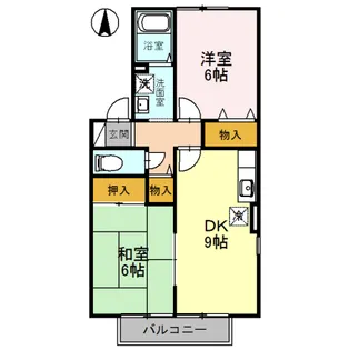 コモドエール【2階】の間取り