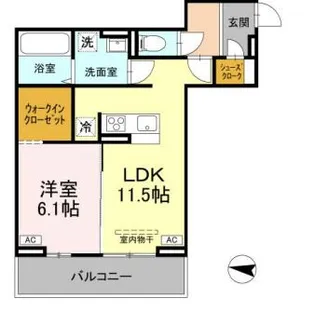 ソレイユ・イースト【3階】の間取り