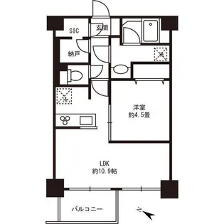 飯田橋サンポーロハイツ【8階】の間取り