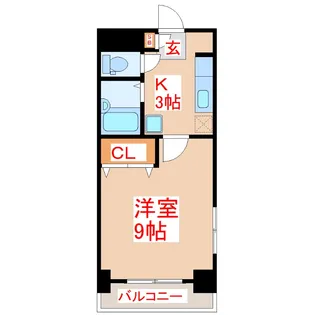グリーンテラス佐藤【3階】の間取り