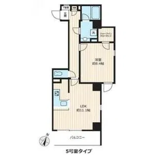 メトロフロント神田【11階】の間取り
