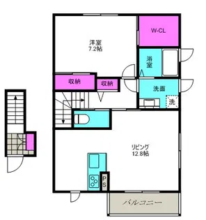 T-House 豊中【2階】の間取り