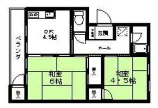 田中ハイツ【4階】の間取り