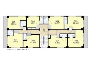 social apartment 若草共同住宅【3階】の間取り