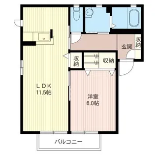 ベルナティオA【1階】の間取り