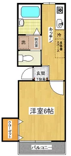 アパシオ紀原【2階】の間取り