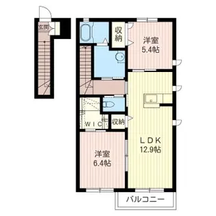 メゾン アルディA【2階】の間取り