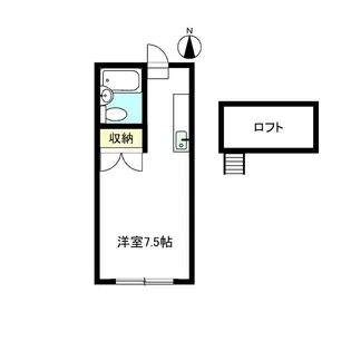 エステートピアメイA【2階】の間取り