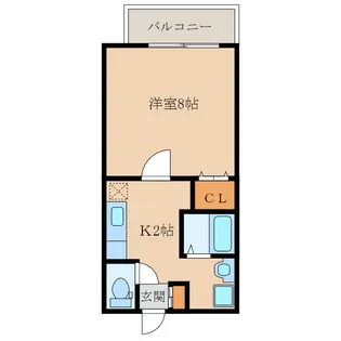 フェヴァリー VB【2階】の間取り