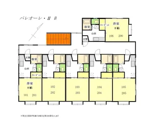 パレオーレ・IIB【2階】の間取り