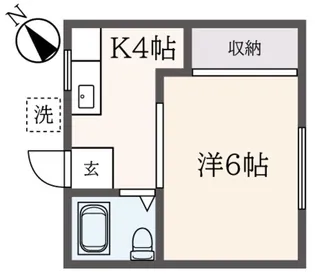 グリーンハイツ【1階】の間取り