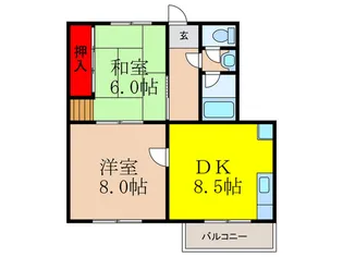リブレ三光III【2階】の間取り