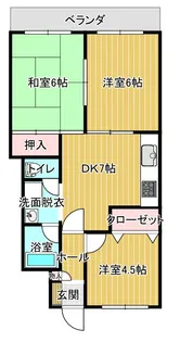 ロイヤルフェニックス【1階】の間取り