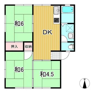 コーポ平成【2階】の間取り