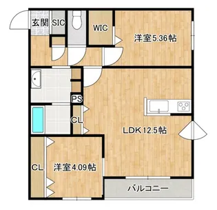 アルファスクエア花園5丁目【1階】の間取り
