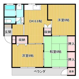 前川マンション【4階】の間取り