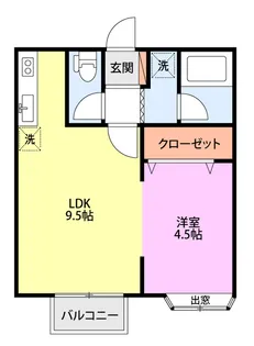 コーポ壱番館【2階】の間取り