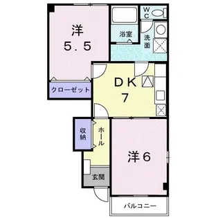 ボヌールM I【1階】の間取り