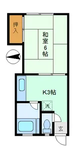 東京都文京区本郷5【アパート】の間取り