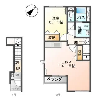 リバーサイドヴィラII【2階】の間取り