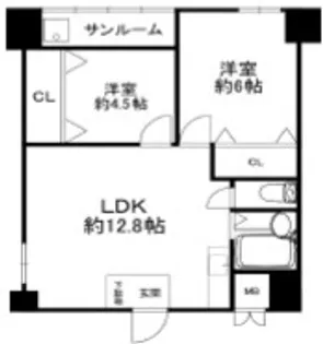 生野ハイツ【3階】の間取り