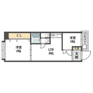 ホワイトハイツ【7階】の間取り