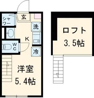 カーサ エスト 小岩【2階】の間取り