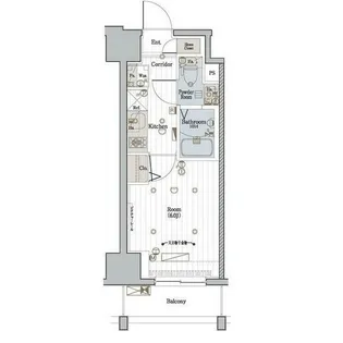 メイクスデザイン川崎II【8階】の間取り