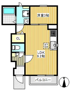フォレストメゾン葵【1階】の間取り