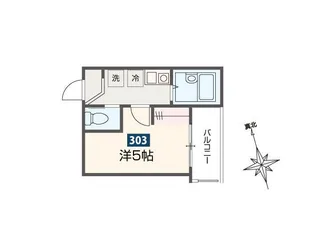 MELDIA南浦和IV【3階】の間取り