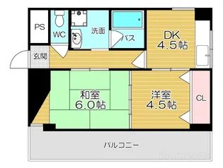 大阪府大阪市天王寺区北山町【マンション】の間取り