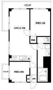パンテオン西谷【3階】の間取り