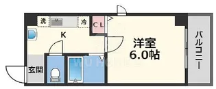 大阪府大阪市福島区福島4【マンション】の間取り