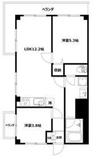 パンテオン西谷【3階】の間取り