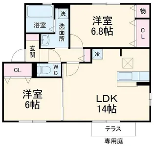 プレリュード A【1階】の間取り