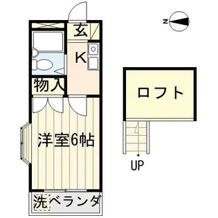 東京都東久留米市新川町2【アパート】の間取り