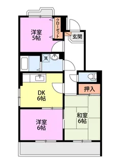 パークサイド本城【2階】の間取り