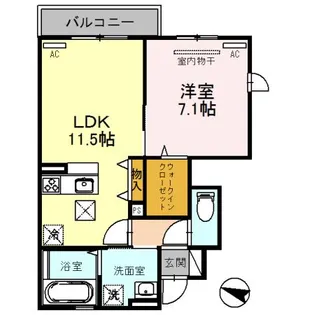兵庫県丹波篠山市杉【アパート】の間取り