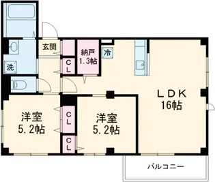 RAMO等々力【2階】の間取り