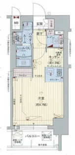 プレサンス阿波座ステーションフロント【14階】の間取り