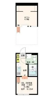 Chocolat Akabane【2階】の間取り