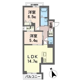 カルチェ・ド・鎌倉【2階】の間取り