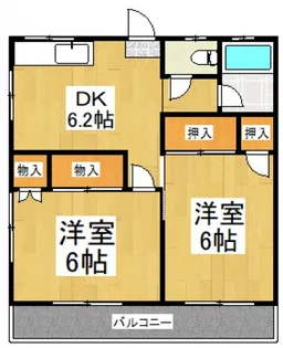 竹一荘【2階】の間取り