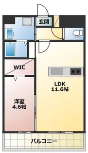 LIBTH菊陽【3階】の間取り