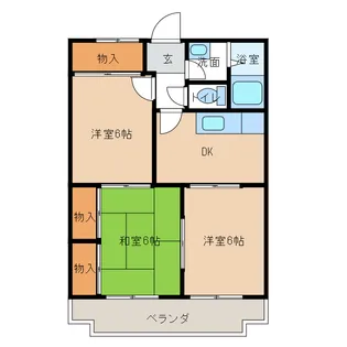 シーフーティエン【1階】の間取り