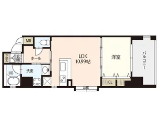 ラフィネ(舟入中町)【5階】の間取り