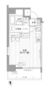 神奈川県川崎市川崎区本町2【マンション】の間取り