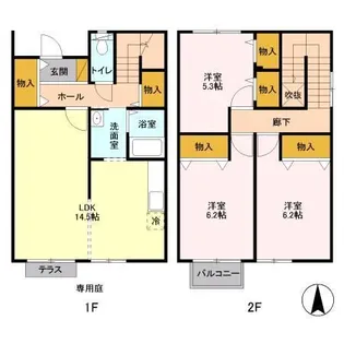 千葉県千葉市中央区蘇我3【一戸建】の間取り