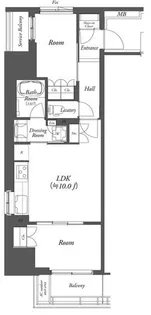 神奈川県横浜市中区伊勢佐木町3【マンション】の間取り