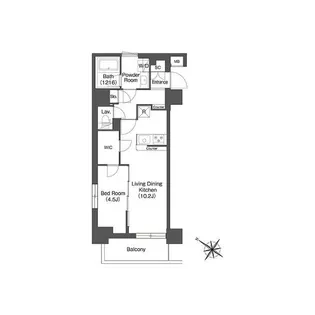 エスタート三ノ輪【2階】の間取り